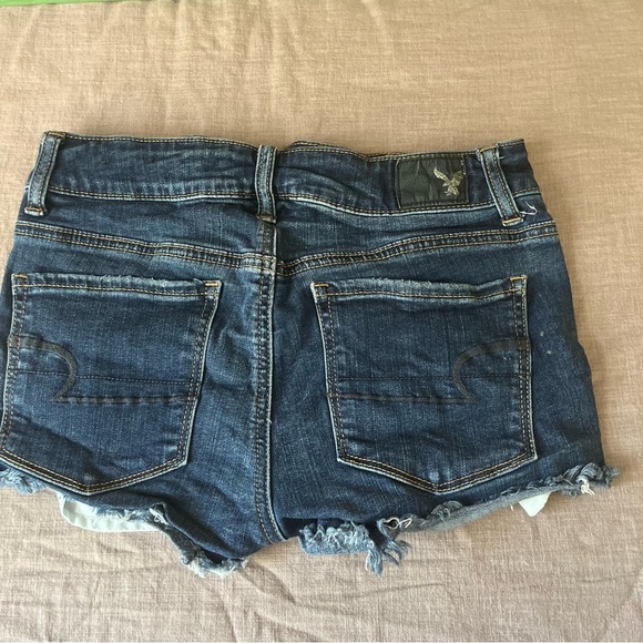 American Eagle Outfitters Dark Blue Jean Shorts - Picture 5 of 7